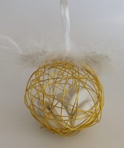 boule métallique or - dragées doré