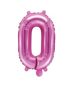 ballon chiffre 0 rose