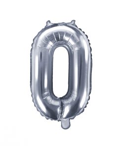ballon chiffre 0 argent