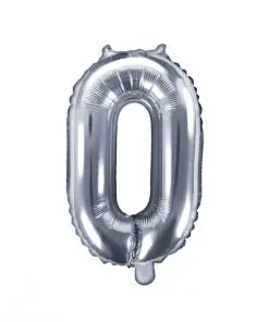 ballon chiffre 0 argent