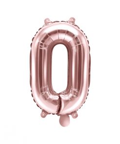 ballon chiffre 0 rose gold