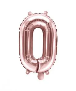 ballon chiffre 0 rose gold