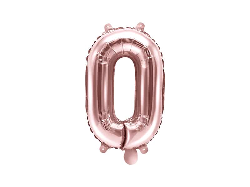 ballon chiffre 0 rose gold
