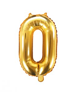 ballon chiffre lettre 0 or