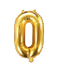 ballon chiffre lettre 0 or