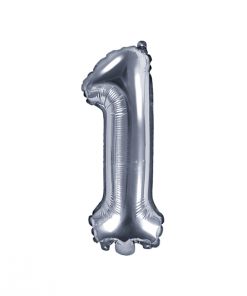 ballon chiffre 1 argent