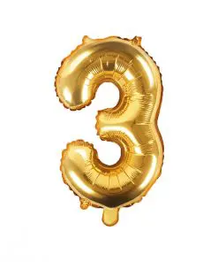 ballon chiffre 3 or