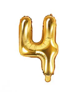 ballon chiffre 4 or