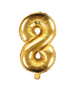 ballon chiffre 8 or