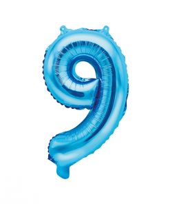 ballon chiffre 9 bleu