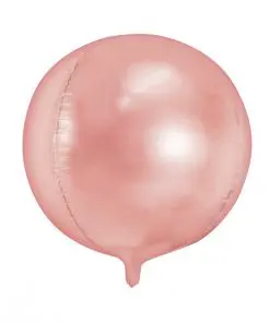 ballon rond rose gold