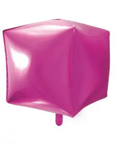 ballon cube fuchsia