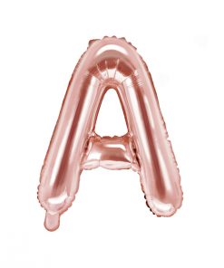ballon lettre A rose gold