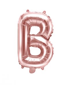 ballon lettre B rose gold