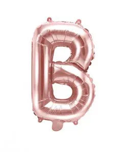 ballon lettre B rose gold