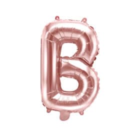 ballon lettre B rose gold