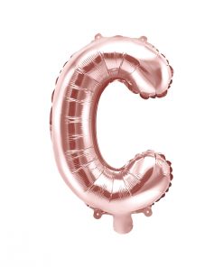 ballon lettre C rose gold