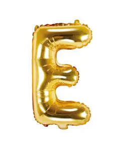 ballon lettre E or
