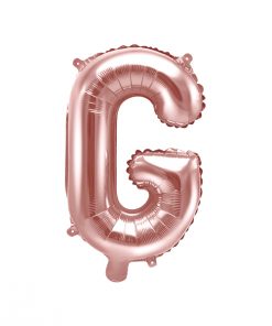 ballon lettre G rose gold