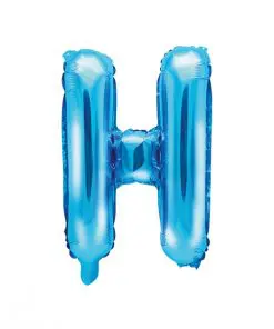 ballon lettre H bleu