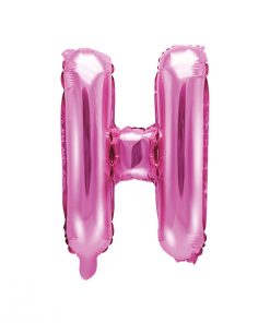 ballon lettre H rose