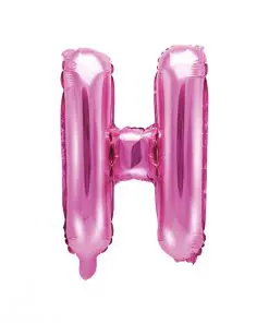 ballon lettre H rose