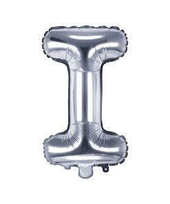 ballon lettre I argent