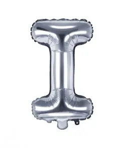 ballon lettre I argent