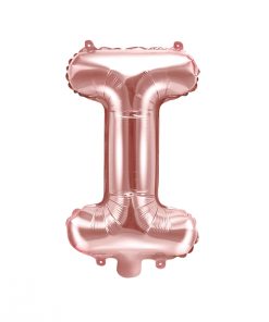 ballon lettre I rose gold