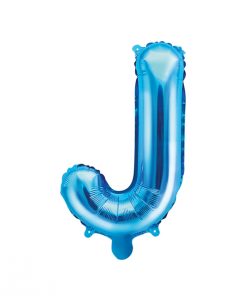 ballon lettre J bleu