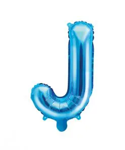 ballon lettre J bleu