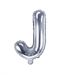 ballon lettre J argent