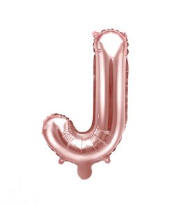 ballon lettre J rose gold
