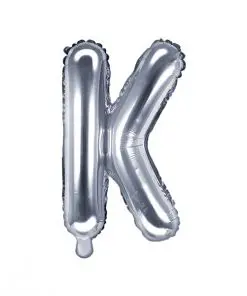 ballon lettre K argent
