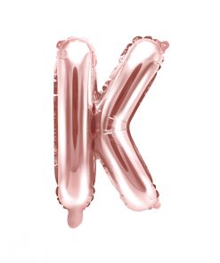 ballon lettre K rose gold