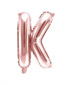 ballon lettre K rose gold