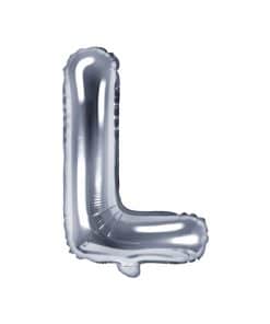 ballon lettre L argent