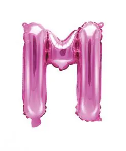 ballon lettre M rose