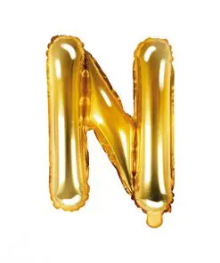 ballon lettre N or