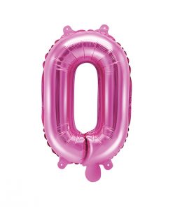 ballon lettre O rose