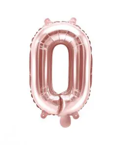 ballon lettre O rose gold