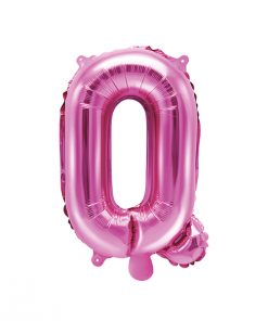 ballon lettre Q rose