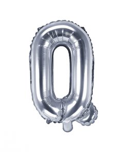 ballon lettre Q argent