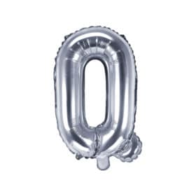ballon lettre Q argent