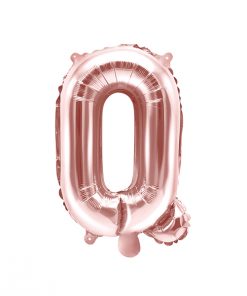 ballon lettre Q rose gold