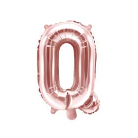 ballon lettre Q rose gold
