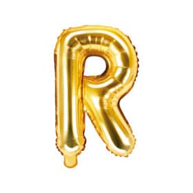 ballon lettre R or