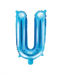 ballon lettre U bleu