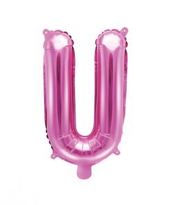 ballon lettre U rose