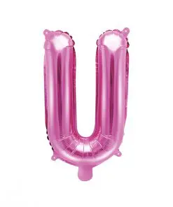 ballon lettre U rose